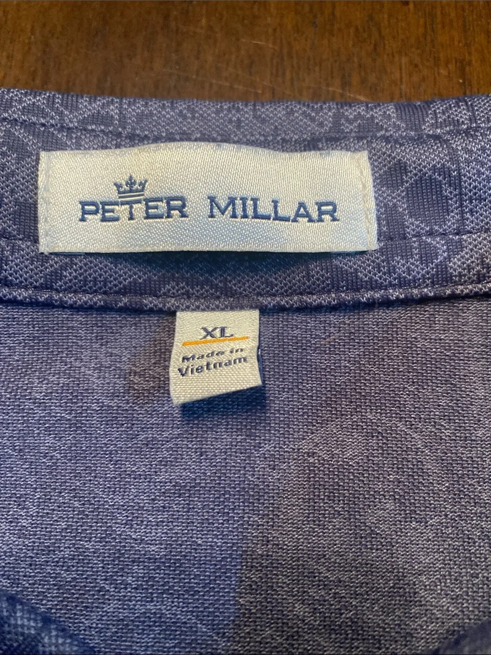 Peter Millar Navy Blue Big Skull AOP Golf Polo Shirt